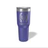Alterd Industries Tennis Coach Gift - insulated tumbler with lid, travel coffee mug, personalized stainless steel cups, 20 oz tumbler (Tennis Wreath, Purple, 30oz Tumbler) view 1