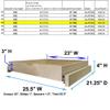 Couver Pull Out Drawers For Cabinets, 25.5"W x 21.25"D X 4"H Soft Close Slide Out Wood Shelves Storage Organizer for Kitchen, Finished, Heavy-Duty, Bottom Assembly view 3