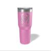 Alterd Industries Tennis Coach Gift - insulated tumbler with lid, travel coffee mug, personalized stainless steel cups, 20 oz tumbler (Tennis Wreath, Lilac, 30oz Tumbler) view 1