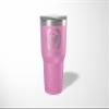 Alterd Industries Tennis Coach Gift - insulated tumbler with lid, travel coffee mug, personalized stainless steel cups, 20 oz tumbler (Tennis Wreath, Lilac, 30oz Tumbler) view 4