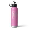 Alterd Industries Tennis Coach Gift - insulated tumbler with lid, travel coffee mug, personalized stainless steel cups, 20 oz tumbler (Tennis Wreath, Lilac, 32oz Water Bottle) view 1