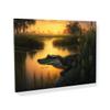 Sense Canvas Alligator In Swamp With Sunset 15 Canvas Art - Home Decor Wall Art Print Poster Painting Large 40x30 / 1.5" view 1