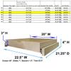 Couver Pull Out Drawers For Cabinets, 22.5"W x 21.25"D X 4"H Soft Close Slide Out Wood Shelves Storage Organizer for Kitchen, Finished, Heavy-Duty, Bottom Assembly view 3