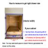 Couver Pull Out Drawers For Cabinets, 22.5"W x 21.25"D X 4"H Soft Close Slide Out Wood Shelves Storage Organizer for Kitchen, Finished, Heavy-Duty, Bottom Assembly view 4