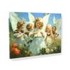 Sense Canvas Angel Art Joyful Angels Dancing 14 Canvas Art - Home Decor Wall Art Print Poster Painting Small 16x12 / 0.75" view 1