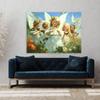 Sense Canvas Angel Art Joyful Angels Dancing 14 Canvas Art - Home Decor Wall Art Print Poster Painting Small 16x12 / 0.75" view 2