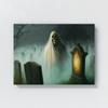 Sense Canvas Ghost Ghostly Apparition 2 Canvas Art - Home Decor Wall Art Print Poster Painting Small 16x12 / 0.75" view 4