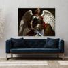 Sense Canvas Angel Art Angel Defense 21 Canvas Art - Home Decor Wall Art Print Poster Painting Small 16x12 / 0.75" view 2