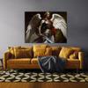 Sense Canvas Angel Art Angel Defense 21 Canvas Art - Home Decor Wall Art Print Poster Painting Small 16x12 / 0.75" view 3