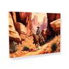 Sense Canvas Cowboy Canyon 35 Canvas Art - Home Decor Wall Art Print Poster Painting X-Large 48x36 / 1.5" view 1