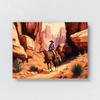Sense Canvas Cowboy Canyon 35 Canvas Art - Home Decor Wall Art Print Poster Painting X-Large 48x36 / 1.5" view 4