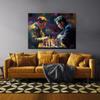 Sense Canvas Chess Drama 22 Canvas Art - Home Decor Wall Art Print Poster Painting Small 16x12 / 0.75" view 3