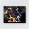 Sense Canvas Chess Drama 22 Canvas Art - Home Decor Wall Art Print Poster Painting Small 16x12 / 0.75" view 4