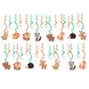 30CT Woodland Animals Birthday Hanging Swirl Decorations, Jungle Animals Ceiling Streamers Forest Theme Party Supplies Decors Baby Shower, Home, Classroom, Office Party Decorations view 4