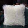 Lifup 1 Pack Soft Fluffy Faux Fur Decorative Throw Pillow Cover, Cozy Cushion Case for Couch Sofa Bed Bedroom Car Living Room Single Side Faux Fur White 20 x 20 view 1