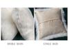 Lifup 1 Pack Soft Fluffy Faux Fur Decorative Throw Pillow Cover, Cozy Cushion Case for Couch Sofa Bed Bedroom Car Living Room Single Side Faux Fur White 20 x 20 view 4