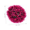 FOMIYES Artificial Topiary Balls Artificial Plant Topiary Ball Faux Boxwood Balls Faux Topiary Plant Ball Grass Plant Ball Spheres for Backyard Balcony Garden Rosy Boxwood Topiary Ball view 2