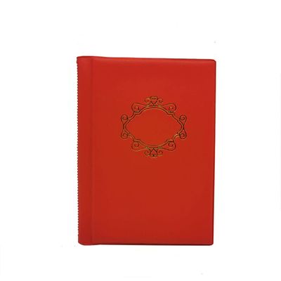PU Leather Album For Coins.10 Sheets Stamp Album 250/120 Pockets Coin Collection Book For Commemorative Coin Badges Tokens Album,120 Pockets Red