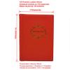 PU Leather Album For Coins.10 Sheets Stamp Album 250/120 Pockets Coin Collection Book For Commemorative Coin Badges Tokens Album,120 Pockets Red view 2