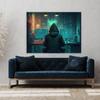 Sense Canvas Cyberpunk Cybercriminal High 7 Canvas Art - Home Decor Wall Art Print Poster Painting Large 40x30 / 1.5" view 3