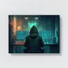 Sense Canvas Cyberpunk Cybercriminal High 7 Canvas Art - Home Decor Wall Art Print Poster Painting Large 40x30 / 1.5" view 4