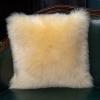 Lifup 1 Pack Soft Fluffy Faux Fur Decorative Throw Pillow Cover, Cozy Cushion Case for Couch Sofa Bed Bedroom Car Living Room Both Sides Faux Fur Beige 16 x 16 view 1