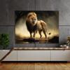 Sense Canvas Lion Pride Territory 63 Canvas Art - Home Decor Wall Art Print Poster Painting Large 40x30 / 1.5" view 2