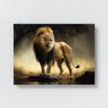 Sense Canvas Lion Pride Territory 63 Canvas Art - Home Decor Wall Art Print Poster Painting Large 40x30 / 1.5" view 4