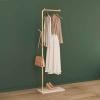 IMPREC Bedroom Coat HangerModern Vertical Coat Hanger Freestanding Entry Hanger L-Shaped Home Hanger for Jackets Coats Hats Clothes (Color : Gold-A) view 1