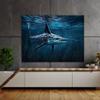 Sense Canvas Fish Detailed Texture 16 Canvas Art - Home Decor Wall Art Print Poster Painting Small 16x12 / 0.75" view 3