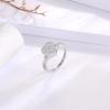 Sariel Teardrop Cremation Ring for Ashes - 925 Sterling Silver Urn Keepake Rings Memorial Jewelry for Women (Heart (White), 6) view 3