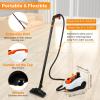BEAMNOVA Steam Cleaner Electric Household Steamer High Pressure Multipurpose Rolling Cleaning Machine for Carpet Upholstery Floor Car Detailing Home Inside Water Container with Roller, White view 4