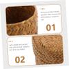 Yardenfun Handmade Mini Woven Basket Lid Decorative Seagrass Container for Sundries for Home Decor and Giving Lightweight and Charming Design view 2