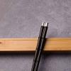 Chopsticks reusable Reusable Chopsticks, Silver Chopsticks Case Reusable Chinese Korean Japanese Bamboo Portable Chop Sticks Utensil Dishwasher Safe Made In Japan Safe Chop Sticks Gift Set/1341 view 3