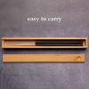 Chopsticks reusable Reusable Chopsticks, Silver Chopsticks Case Reusable Chinese Korean Japanese Bamboo Portable Chop Sticks Utensil Dishwasher Safe Made In Japan Safe Chop Sticks Gift Set/1341 view 4