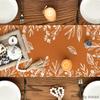 Artoid Mode Orange Floral Fall Table Runner, Seasonal Autumn Kitchen Dining Table Decoration for Home Party Decor 13x108 Inch view 4