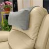 AmazeCov Non-Slip Head Pillow for Recliners - Neck Support Cushion with Velvet Cover for Pain Relief at Home, Office and Travel (Light Gray) view 1