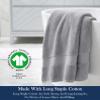 Delara Organic Cotton Luxuriously Plush Bath Towel | GOTS & OEKO-TEX Certified | Premium Hotel Quality Towels | Feather Touch Technology | 650 GSM Long Staple|Soft, Quick Dry & Ultra-Absorbent 30"x58" view 3