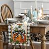 Artoid Mode Pumpkin Bow Buffalo Plaid Fall Table Runner,Seasonal Autumn Kitchen Dining Table Decoration for Home Party Decor 13x60 Inch view 3