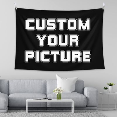 BLINGPAINTING Custom Tapestry Upload Images Customizable Personalized Backdrop Create Your Own Wall Hanging For Living Room Bedroom Dorm Home Decor (84" W x 84" L)