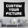 BLINGPAINTING Custom Tapestry Upload Images Customizable Personalized Backdrop Create Your Own Wall Hanging For Living Room Bedroom Dorm Home Decor (84" W x 84" L) view 1