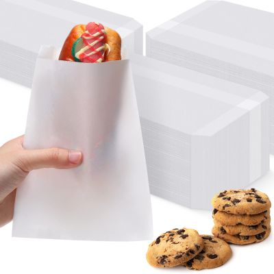 Lallisa 1000 Pcs 5x7'' Glassine Bags Wax Paper Treat Bag for Cookie, White