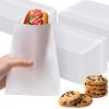 Lallisa 1000 Pcs 5x7'' Glassine Bags Wax Paper Treat Bag for Cookie, White view 1