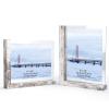 Lavezee 8x10 Picture Frames Set of 2, Double Sided Frame with Distressed White L Shaped Holder Stand for 8 by 10 Photo Art, Desktop or Tabletop Decor view 1