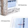 Lavezee 8x10 Picture Frames Set of 2, Double Sided Frame with Distressed White L Shaped Holder Stand for 8 by 10 Photo Art, Desktop or Tabletop Decor view 2
