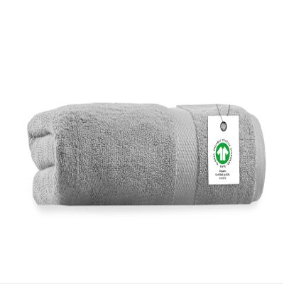 Delara Organic Cotton Luxuriously Plush Bath Sheet | GOTS & Oeko-TEX Certified | Premium Hotel Quality Towels | Feather Touch Technology| 650 GSM Long Staple|Soft, Quick Dry & Ultra-Absorbent 36"x70"