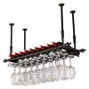 ALDEPO Wine Rack Ceiling Wine Holder | Hanging Wine Glass Holder | Vintage Wine Bottle Holder (Size : 60x35cm) view 1