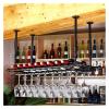 ALDEPO Wine Rack Ceiling Wine Holder | Hanging Wine Glass Holder | Vintage Wine Bottle Holder (Size : 60x35cm) view 2