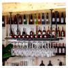 ALDEPO Wine Rack Ceiling Wine Holder | Hanging Wine Glass Holder | Vintage Wine Bottle Holder (Size : 60x35cm) view 3