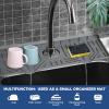 BFONS XL Silicone Faucet Handle Drip Catcher Tray, Gray, 18.1in x 5.7in x 0.79in view 3